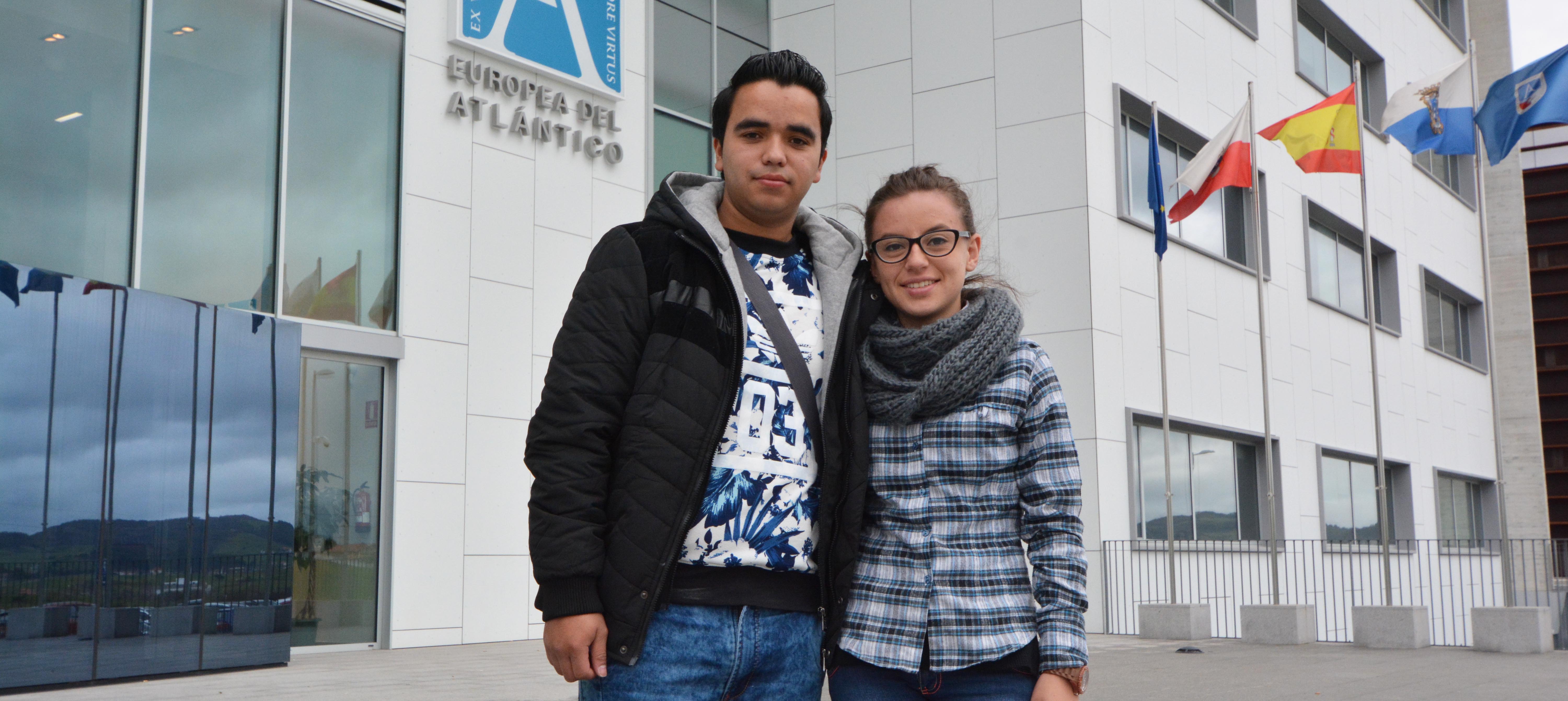 La universidad dio la bienvenida a los dos estudiantes colombianos becados por el Consejo de Empresas Americanas