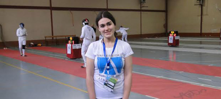 La estudiante Lucía Uriel representó a UNEATLANTICO en los Campeonatos de España universitarios de esgrima