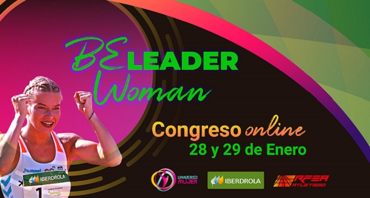 La profesora Ruth Beitia presenta el Congreso BE Leader Woman, que organiza la Real Federación Española de Atletismo
