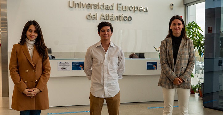 Hablamos con los estudiantes Laura Gandarillas, Andrea Bruni y Diego López, tras ser elegidos delegados de UNEATLANTICO