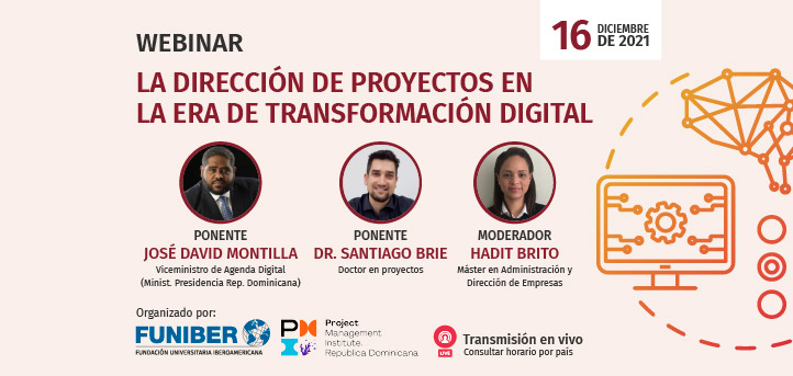 UNEATLANTICO organiza, el próximo 16 de diciembre, el webinar «La Dirección de Proyectos en la Era de Transformación Digital»