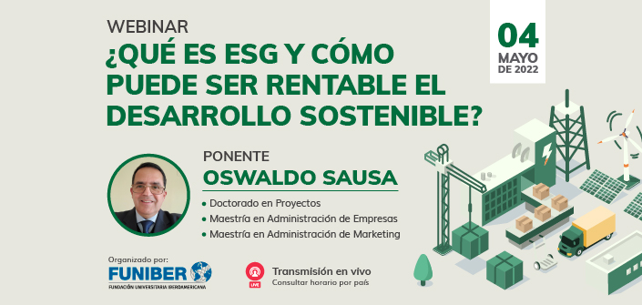 UNEATLANTICO organiza un webinar sobre sostenibilidad empresarial y desarrollo sostenible el próximo 4 de mayo