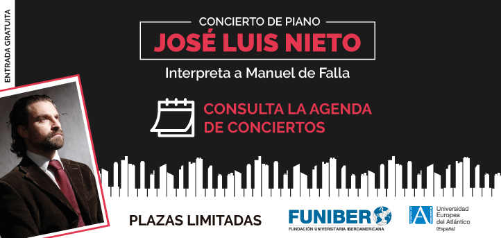 UNEATLANTICO colabora en la gira del pianista español José Luis Nieto, que comienza este viernes en Guatemala
