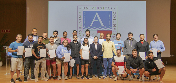 Los estudiantes del Máster en Rendimiento Deportivo de UNEATLANTICO reciben sus títulos tras finalizar la fase presencial