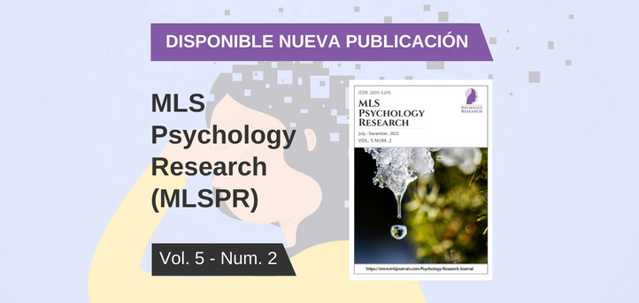 El doctor Juan Luis Martín, anuncia la publicación de un nuevo número de la revista científica MLS Psychology Research