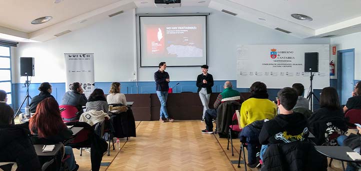 Alumnos de Comunicación Audiovisual de UNEATLANTICO participan en la I Jornada CORTEN de Cantabria