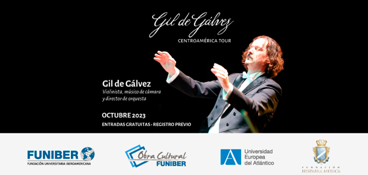El músico Gil de Gálvez inicia una gira en Centroamérica con el apoyo de FUNIBER y UNEATLANTICO