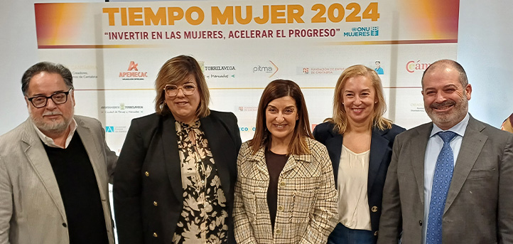 UNEATLANTICO presente en la inauguración de las Jornadas Tiempo Mujer en Torrelavega que aboga por la equidad de género