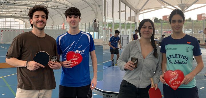 Los estudiantes Marcos García y Leire Ozcariz se proclaman campeones del III Torneo de Tenis de Mesa UNEATLANTICO