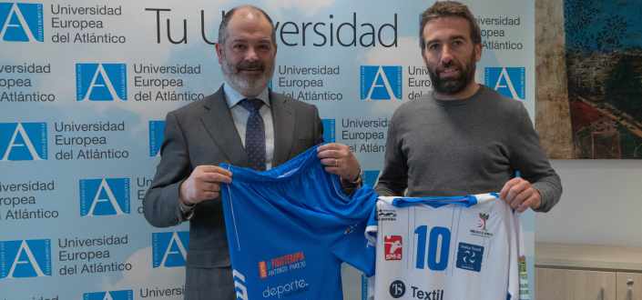 UNEATLANTICO y el C.D. Voleibol Textil Santanderina suscriben un convenio de colaboración