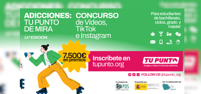 Abierta la convocatoria para participar en la 14ª edición de los concursos «Adicciones: Tu Punto de Mira»