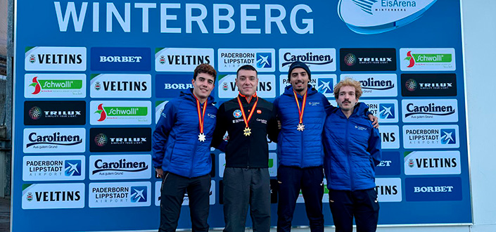 Adrián Rodríguez, docente de UNEATLANTICO revalida su título de campeón de España de Skeleton