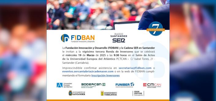 Abierto el plazo para presentación de startups a la nueva Ronda de Inversores de FIDBAN que se llevará a cabo en UNEATLANTICO