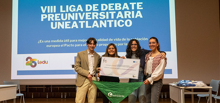 Un equipo del Colegio Castroverde, ganador de la VIII Liga de Debate UNEATLANTICO, representará a Cantabria en el Campeonato de España de Debate Preuniversitario