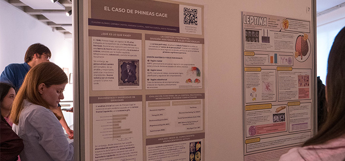 Alumnos de Psicología presentan una exposición científica en el marco de la asignatura de Psicofisiología