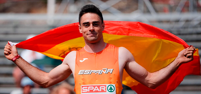 Pablo Delgado, alumno de UNEATLANTICO, se proclama campeón de Europa Sub 23 de triple salto