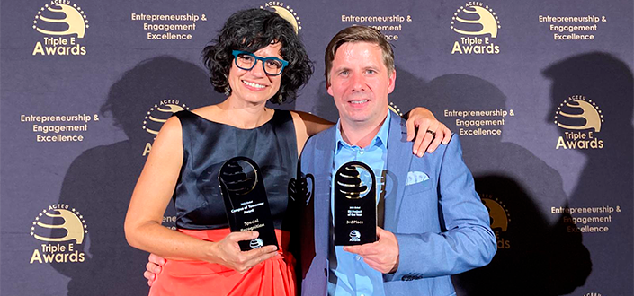 El proyecto DigitalTA liderado por la Universidad Europea del Atlántico recibe el tercer premio a Proyecto del Año de la Unión Europea en la ceremonia de los Triple E Awards