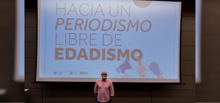 Paco Gómez Nadal, periodista y coordinador de UNATE, imparte una charla en UNEATLANTICO sobre edadismo