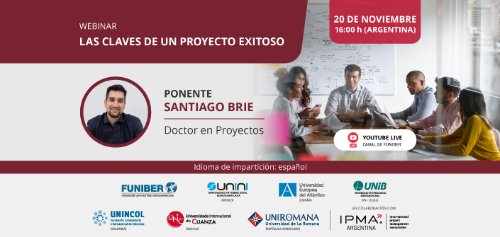 UNEATLANTICO organiza el webinar «Las claves de un proyecto exitoso»