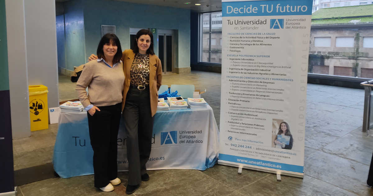 UNEATLANTICO participa en la feria UNITOUR en Pamplona, Logroño y Vitoria-Gasteiz y sigue su recorrido la siguiente semana