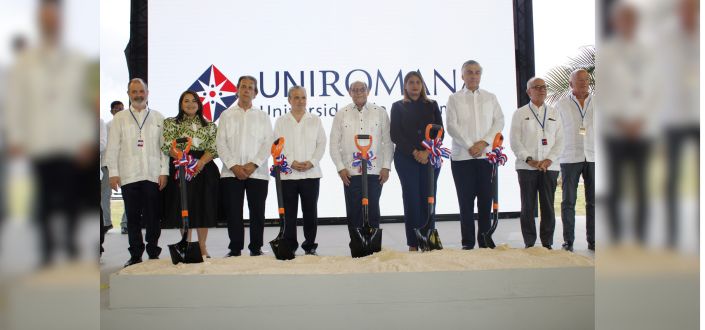 Rubén Calderón, rector de UNEATLANTICO, presente en el primer picazo del Centro Gastronómico Internacional de la Universidad de La Romana