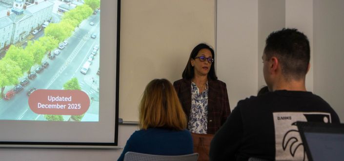 Catherine Papin, representante del Griffith College, visita el campus de UNEATLANTICO y presenta el programa de doble titulación con la universidad