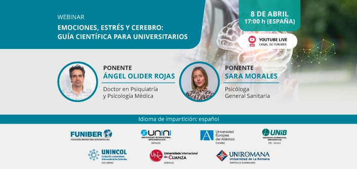 UNEATLANTICO organiza el webinar «Emociones, estrés y cerebro: guía científica para universitarios»