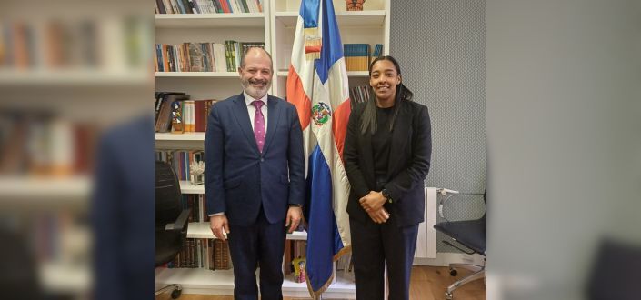 Rubén Calderón, rector de UNEATLANTICO, realiza una visita a la embajada de República Dominicana en España