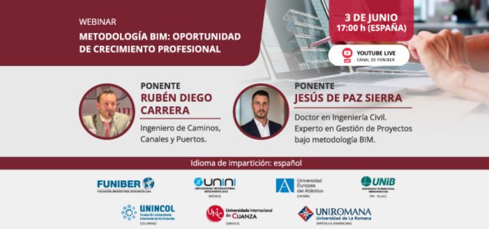 UNEATLANTICO organiza el webinar «Metodología BIM: oportunidad de crecimiento profesional»