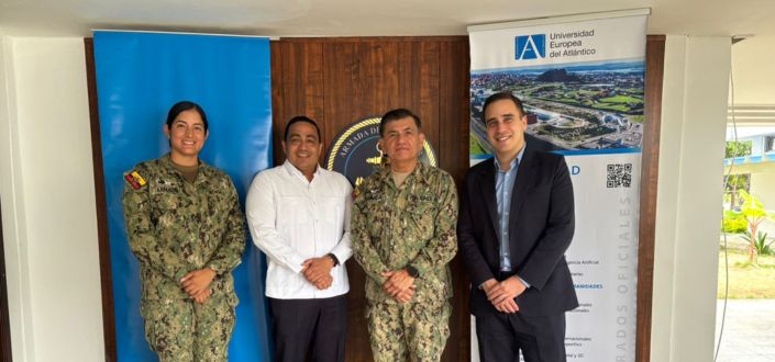 UNEATLANTICO y la Fundación Universitaria Iberoamericana renuevan su alianza estratégica con la Dirección de Bienestar de la Armada del Ecuador