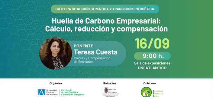 UNEATLANTICO organiza una jornada sobre la huella de carbono empresarial